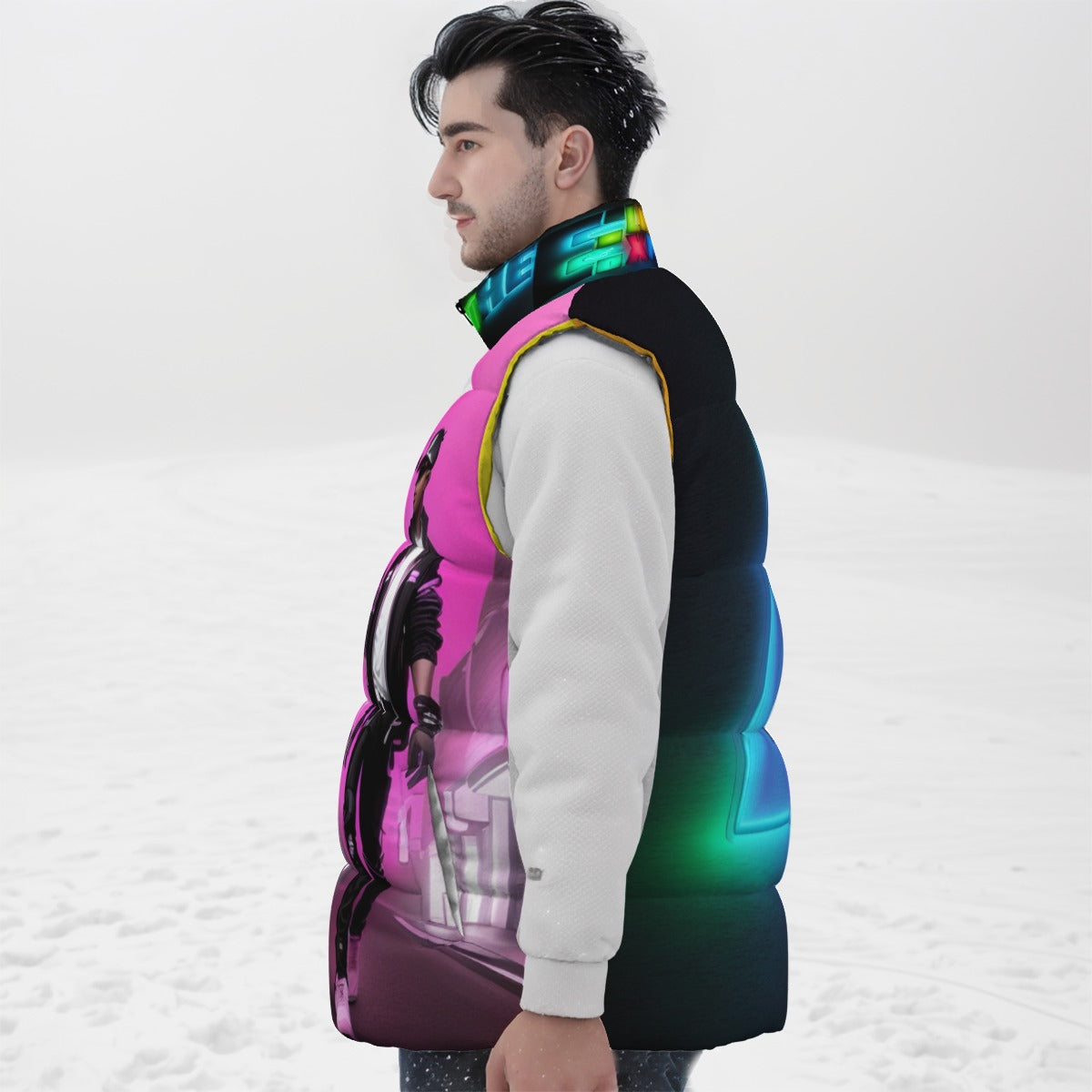 All-Over Print Unisex Down Vest