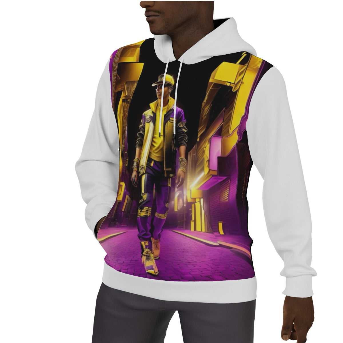 All-Over Print Men's Thicken Pullover Hoodie