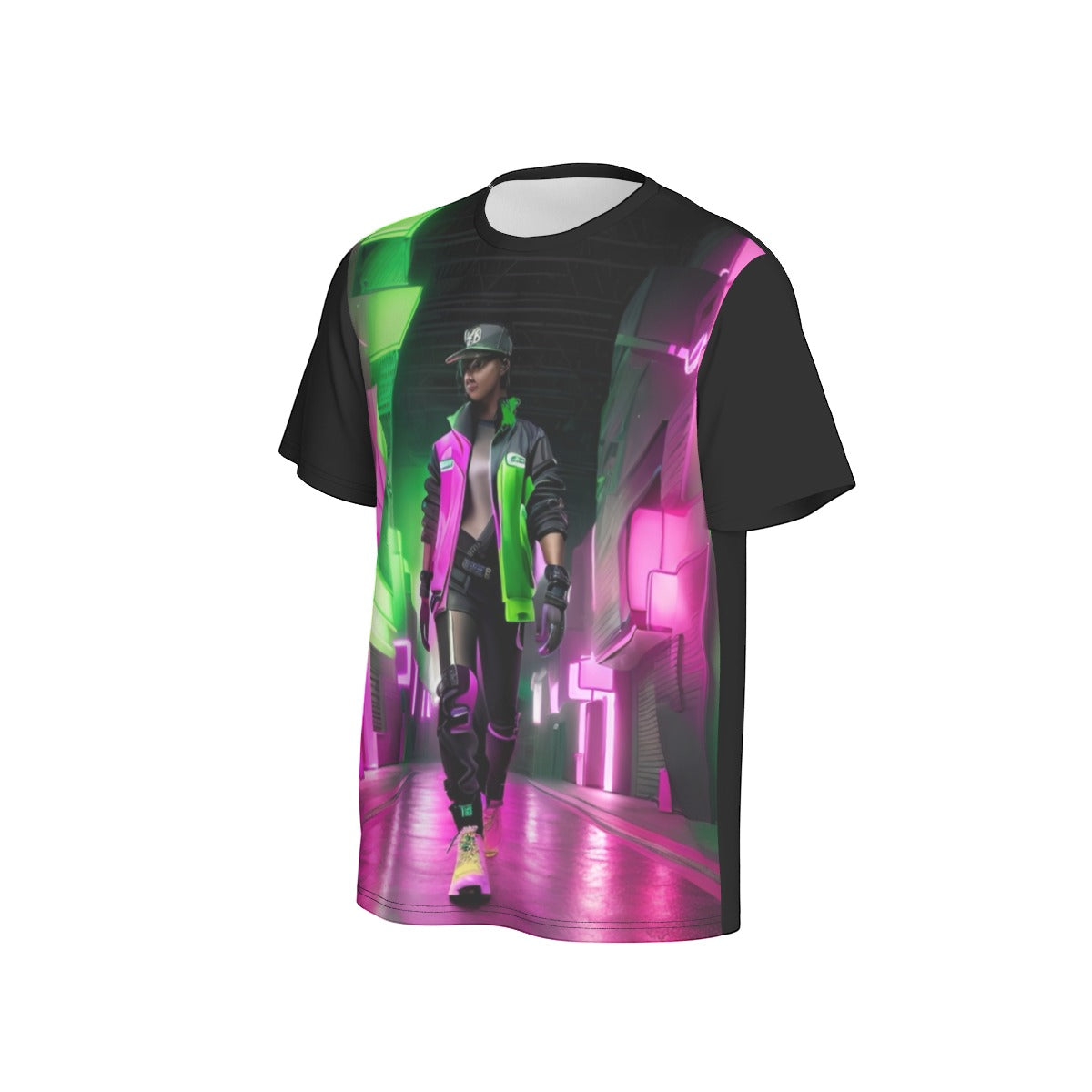 All-Over Print Men's O-Neck Sports T-Shirt