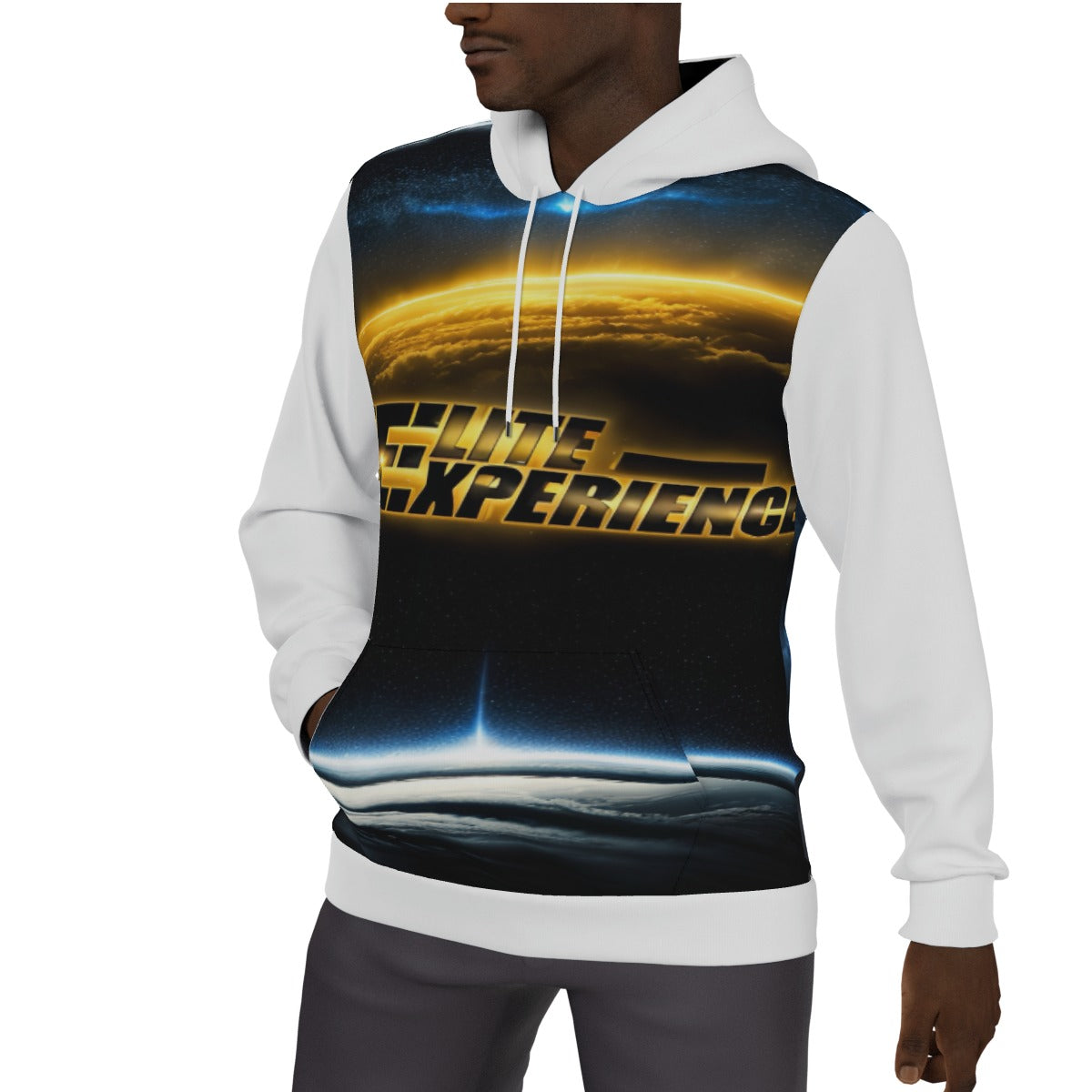 The Elite Experience
 Men's Thicken Pullover Hoodie (Over The Moon)