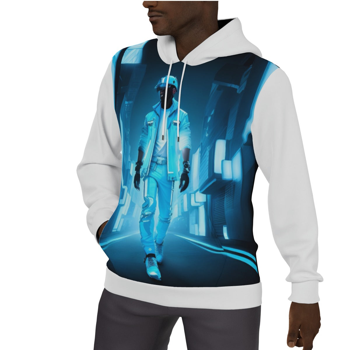 All-Over Print Men's Thicken Pullover Hoodie