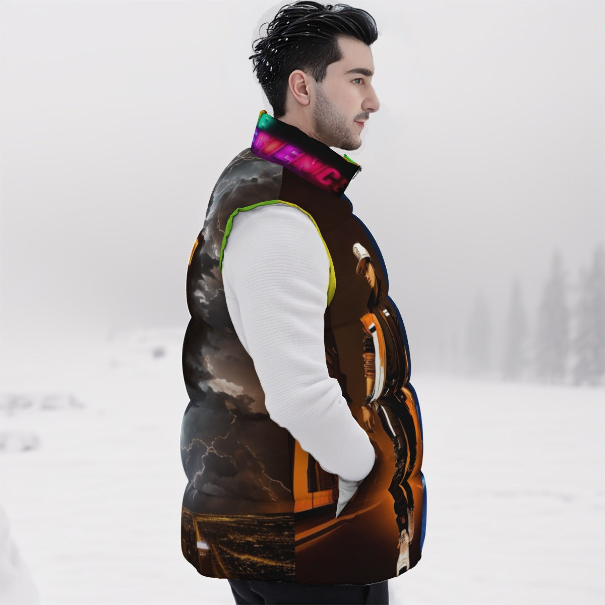 All-Over Print Unisex Down Vest